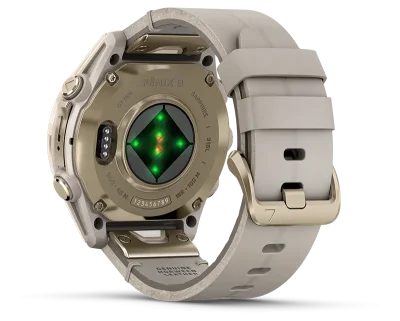fenix 8 43mm,AMOLED,Saph,SftGldSS/FogGryLeatherBnd,Excl,EMEA
