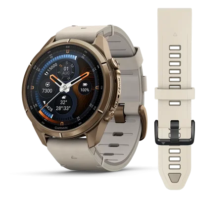 fenix 9 Pro 43mm,AMOLED,inReach,Gold,Lthr bd,WC,EMEA/AUS/AFR