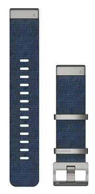 Acc, MARQ, QuickFit 22m, Jacquard Weave Nylon Strap, Indigo