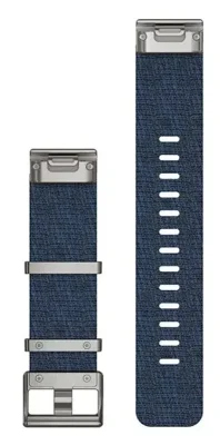 Acc, MARQ, QuickFit 22m, Jacquard Weave Nylon Strap, Indigo