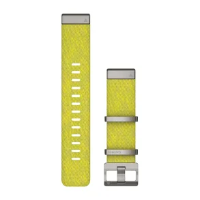 Acc, MARQ,QuickFit 22m,Jacquard Weave Nylon Strap, Yel/Green