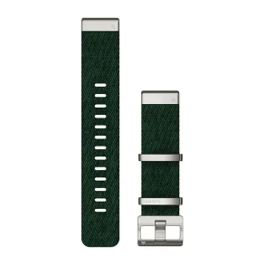 QuickFit&reg; 22-klokkeremmer, jacquard-vevd nylonrem  furugr�nn