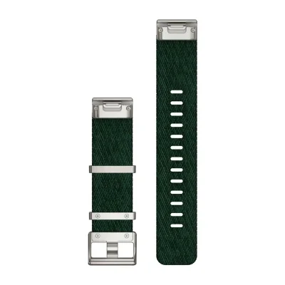 QuickFit&reg; 22-klokkeremmer, jacquard-vevd nylonrem  furugr�nn