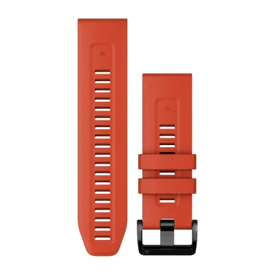 010-13117-04 QuickFit&reg; 26 klokkeremmer, flame red silikon