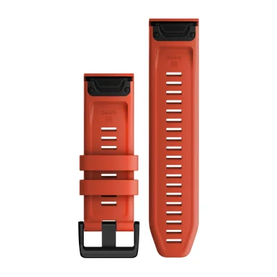 010-13117-04 QuickFit&reg; 26 klokkeremmer, flame red silikon