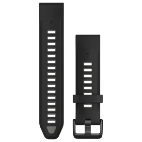 Acc, fenix 8, 20mm QF Black/Pebble Gray Silicone Bnd WW/Asia