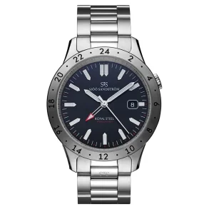 Royal Steel Worldtimer SS-1841-WT Black / Steel
