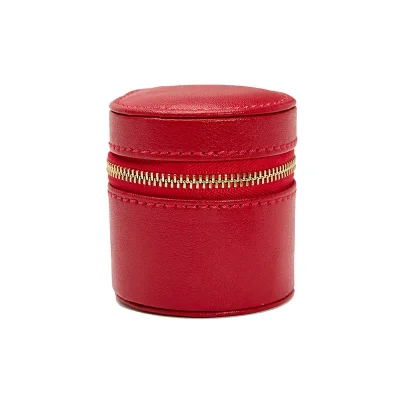 WOLF1834 PALERMO DOUBLE WATCH ROLL WITH JEWELRY POUCH - RED
