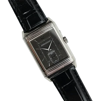 Jeager LeCoultre Reverso Duo Black & Salmon - 18K