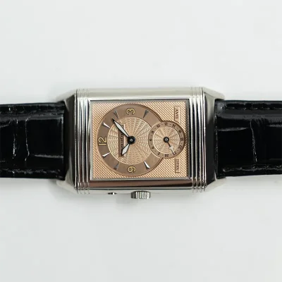 Jeager LeCoultre Reverso Duo Black & Salmon - 18K