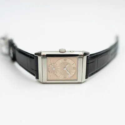 Jeager LeCoultre Reverso Duo Black & Salmon - 18K