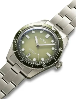 Oris 73377074057MB Dykkerklokke Herre Gr�nn 40 mm
