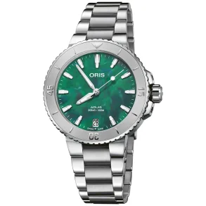 Oris Aquis 73377704137MB gr�nn skive 37 mm automatisk herreklokke