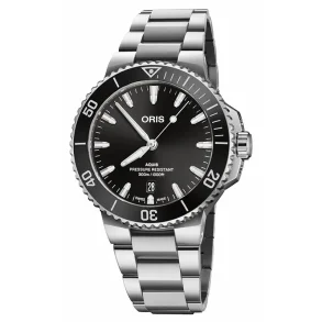 Oris 73377874154MB Aquis herreklokke svart 42 mm