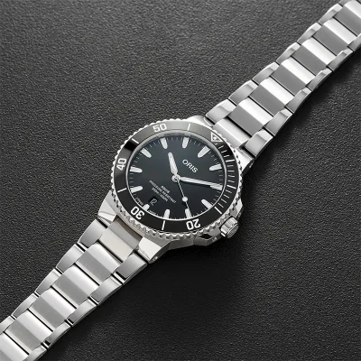 Oris 73377874154MB Aquis herreklokke svart 42 mm