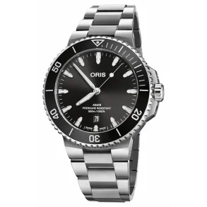 Oris Aquis herreklokke svart 44 mm 73377894154MB