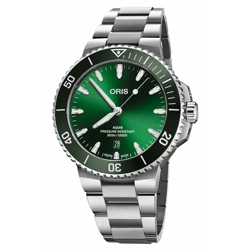 Oris Aquis Herre Gr�nn 44 mm 73377894157MB