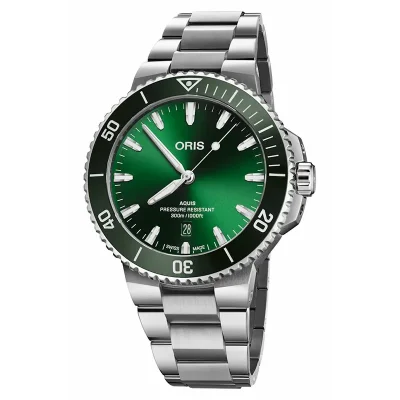 Oris Aquis Herre Gr�nn 44 mm 73377894157MB