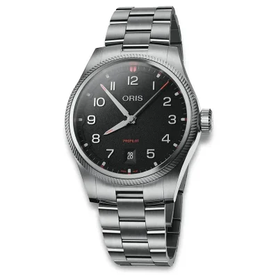 Oris 73378054164MB Herreklokke Svart 41 mm Mekanisk Automatisk