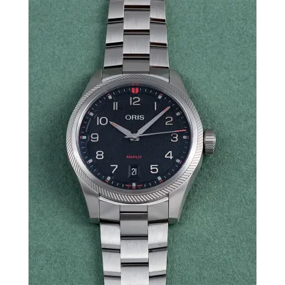 Oris 73378054164MB Herreklokke Svart 41 mm Mekanisk Automatisk