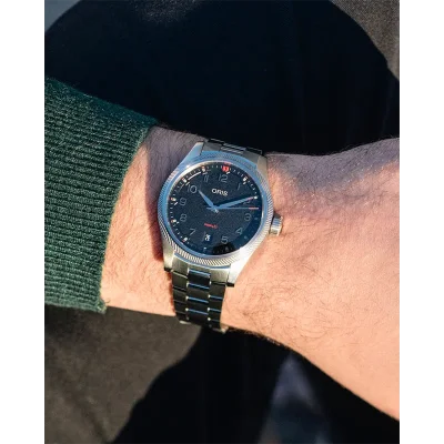 Oris 73378054164MB Herreklokke Svart 41 mm Mekanisk Automatisk