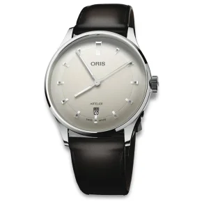 Oris 73378104051LS Herreklokke, Hvit, 38 mm