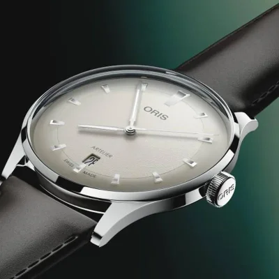 Oris 73378104051LS Herreklokke, Hvit, 38 mm