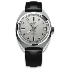 Oris 73378134151SET herreklokke, s�lv 35 mm