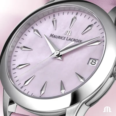 Maurice Lacroix 751006-SS001-560-6 dameur med perlemor og safirglass