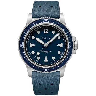 Aquascaphe MK2 - 39,5mm - Blue - Rubber Classic Blue - Medium