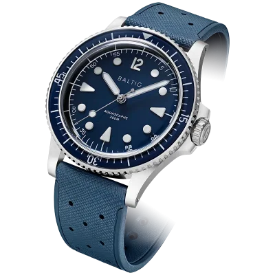Aquascaphe MK2 - 39,5mm - Blue - Rubber Classic Blue - Medium