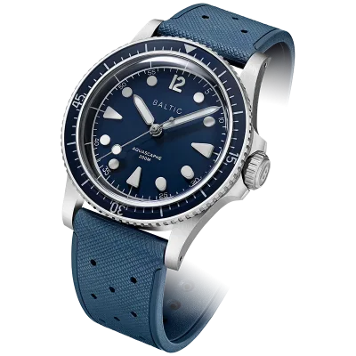 Aquascaphe MK2 - 37mm - Blue - Rubber Classic Blue - Medium