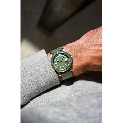 Aquascaphe MK2 - 37mm - Green - Rubber Classic Green - Medium