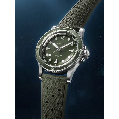Aquascaphe MK2 - 37mm - Green - Rubber Classic Green - Medium