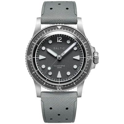 Aquascaphe MK2 - 37mm - Grey - Rubber Classic Grey - Medium