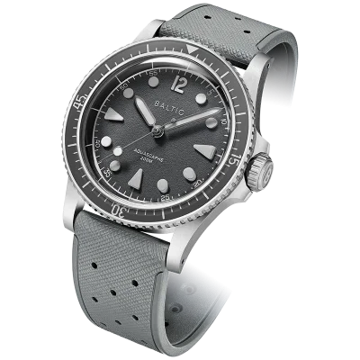 Aquascaphe MK2 - 37mm - Grey - Rubber Classic Grey - Medium