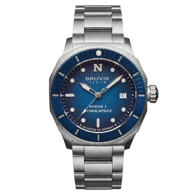 Bruvik fjord hydracapsule� module 3 Blue Metalbracelet
