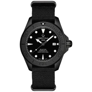 Certina C0326073805100 Herreklokke Svart 43 mm Automatisk