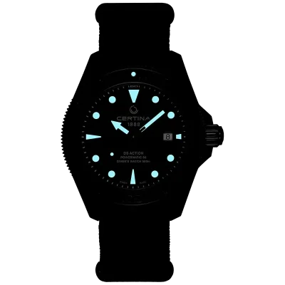 Certina C0326073805100 Herreklokke Svart 43 mm Automatisk