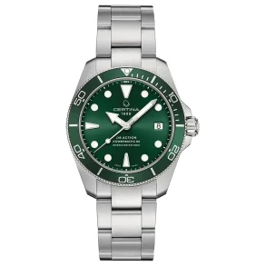 Certina DS Action C0328071109100 Unisex dykkerklokke gr�nn 38 mm