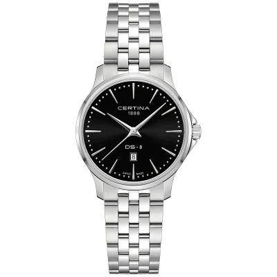 Certina DS-8 dameklokke C0450101105100 svart 31 mm quartz