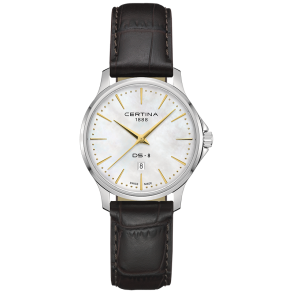 Certina C0450101611100 DS-8 dameklokke perlemor 31 mm quartz