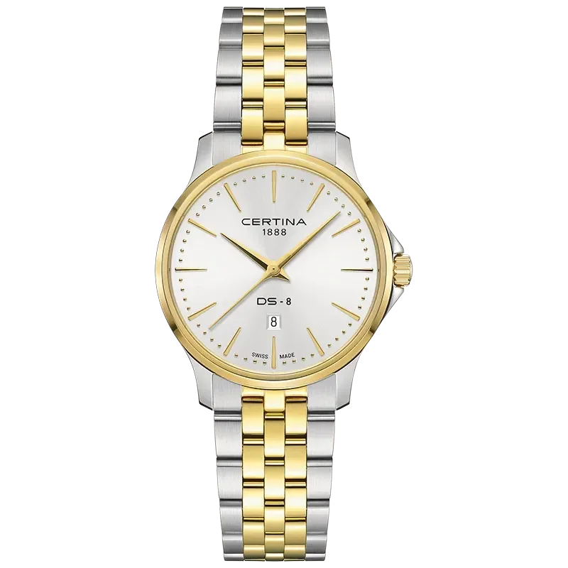 Certina DS-8 dameklokke s�lv 31 mm C0450102203100