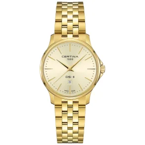 Certina C0450103336100 DS-8 dame quartz 31 mm gul