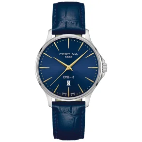 Certina DS-8 Herreklokke Bl� 40 mm C0454101604100