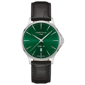 Certina DS-8 Herreklokke Gr�nn 40 mm C0454101609100