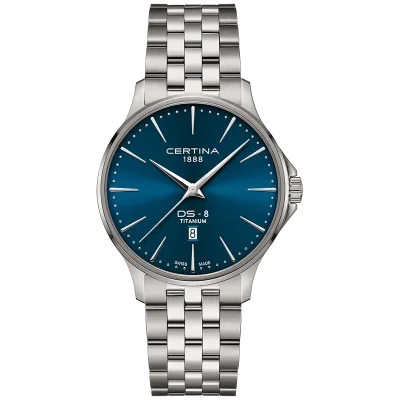 Certina DS-8 herreklokke bl� skive C0454104404100