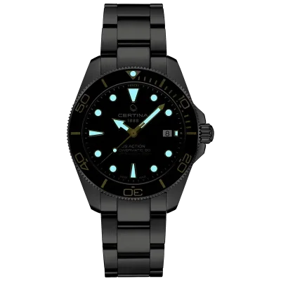 Certina DS Action Herreklokke C0484071105101 Svart 41 mm