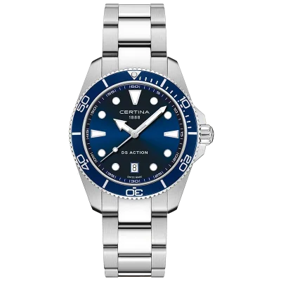 Certina DS Action Herreklokke C0484101104100 Svart 42 mm
