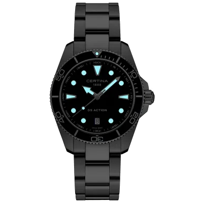 Certina DS Action Herreklokke C0484101104100 Svart 42 mm